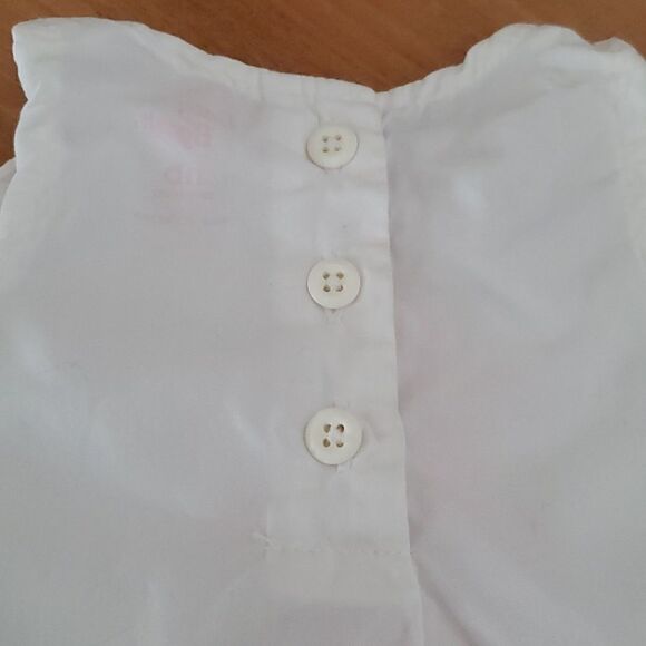 Vintage Baby B'gosh Embroidered Floral Sleeveless Top Size Newborn - Picture 7 of 9